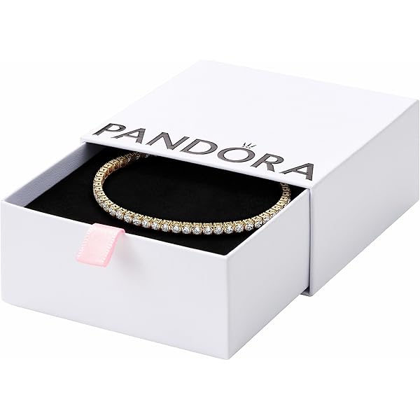 PANDORAパンドラSparkling HeartTennisBracelet Amazon.com: PANDORA Red Sparkling Heart Tennis Bracelet