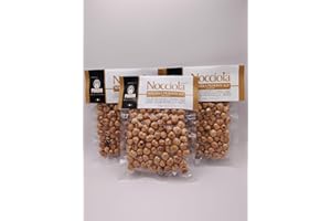 Nocciola Piemonte PGI,Roasted Italian Hazelnuts, Premium Gourmet Nuts from Piedmont, 3 x 100g, Authentic Italian Snack