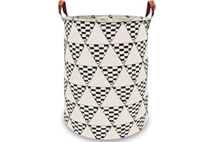BOOHIT Storage Baskets,Canvas Fabric Laundry Hamper-Collapsible Storage Bin with Handles,Toy Organizer Bin for Kid's Room,Office,Nursery Hamper (Racing Flag Triangle) (Racing Flag Triangle)