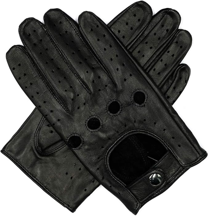 Harssidanzar Mens Leather Driving Gloves Deerskin Unlined Amazon.co.uk