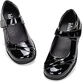 Frank Mully Girls School Shoes Mary Jane Flats Slip-On Uniform Dress Flats for Girl Toddler/Little Kid/Big Kid