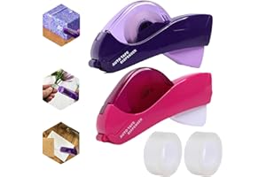 EZGHAR Automatic Tape Dispenser, All-Inclusive Handheld Tape Cutter, Handheld Packaging Tape Dispenser Gun with Cutter, Auto Tape Dispenser and Cutter Includes 1 Free Tape Roll (2pcs-2)