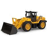Driven by Battat Front End Loader Toy, Construction Truck, 18 Inch, Trucks | Movable bucket with handle control, realistic sound, rugged wheels, 1 front end loader, fully assembled, Trucks, 3+ Years
