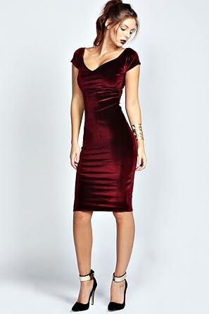berry bodycon dress