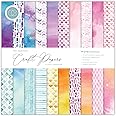 Craft Consortium 12x12 Double-Sided Paper Pad - 30 Sheets, 20 Metal Texture Designs - Perfect For Cards & Scrapbooking