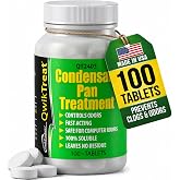 QwikTreat AC Pan Tablets &amp; HVAC Drain Line Cleaner &amp; Pan Treatment Tabs | Removes Air Conditioner Pipe Clogs, Algae, White Zooglia, and Odors for Effective HVAC Maintenance (100 Tabs)