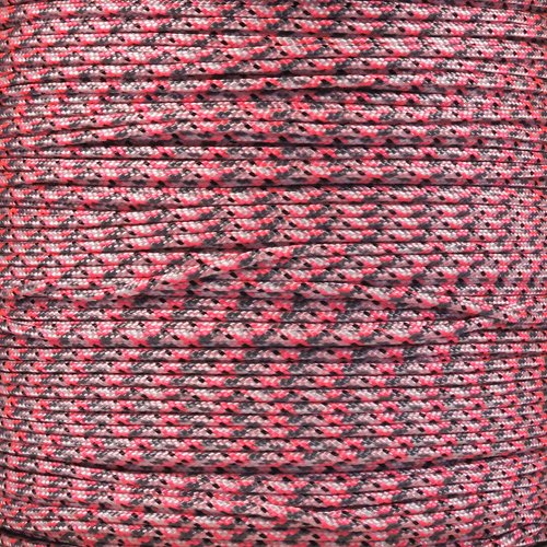 Paracord Planet 43kg Paracord – 1 Strand Type I Parachute Cord for Outdoors and DIY – Neon Pink Camo (30 m)
