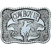 Seternaly Western Cowboy/Cowgirl Belt Buckles Punk Rodeo Horseman Belt Buckle for Men Women Boy Girl Youth