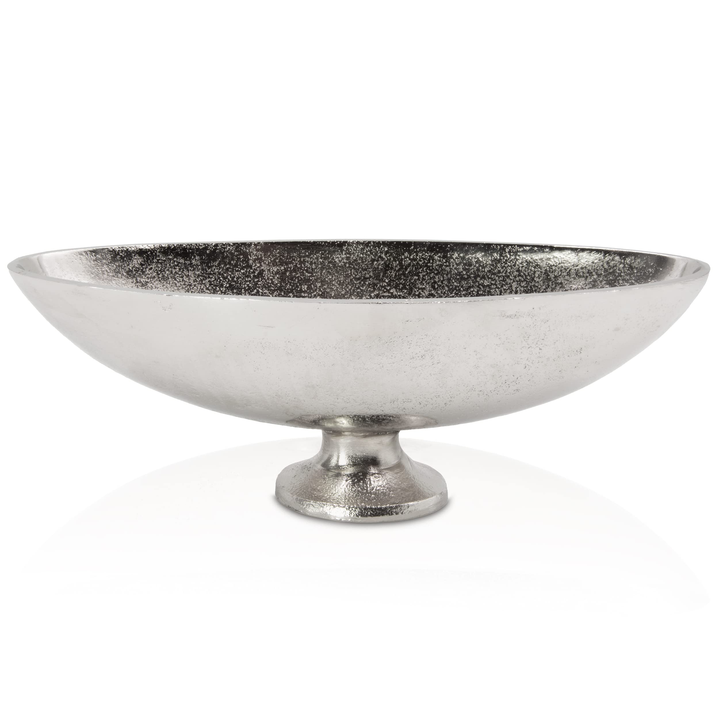 Blümelhuber Boho Decorative Bowl - Silver Table Decoration - Fruit Bowl