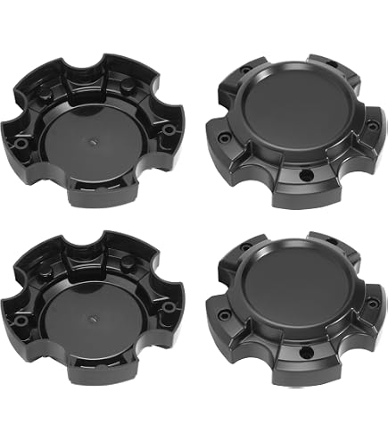 Amazon.com: DewFlew 4Pcs 150.4mm Matte Black Wheel Center Caps for