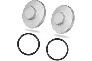 ACROPIX Tappet Covers Valve Adjustment Caps Fit for Honda CB350 - Pack of 2 Silver Tone