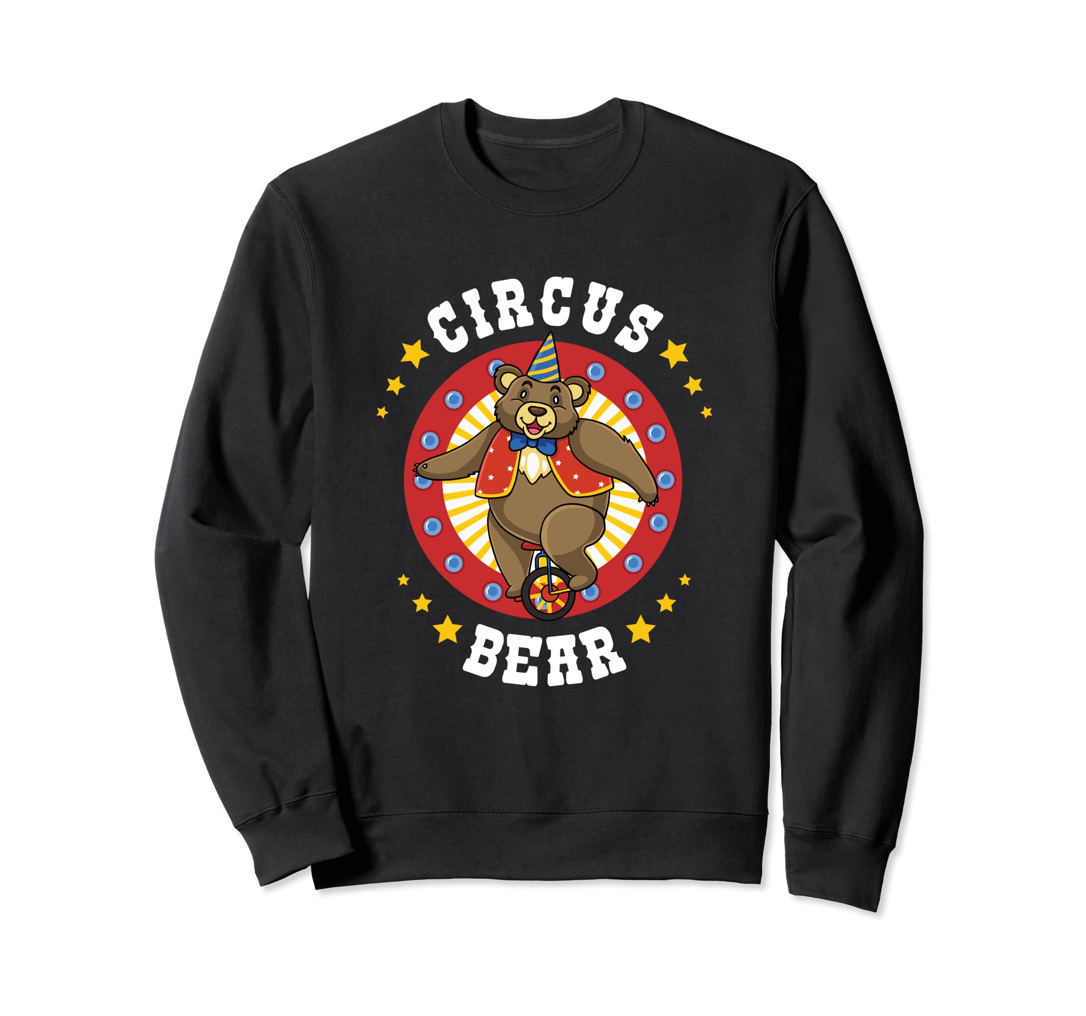 Funny Circus Bear Carnival Unicycling Trained Animal Bear Sweatshirt