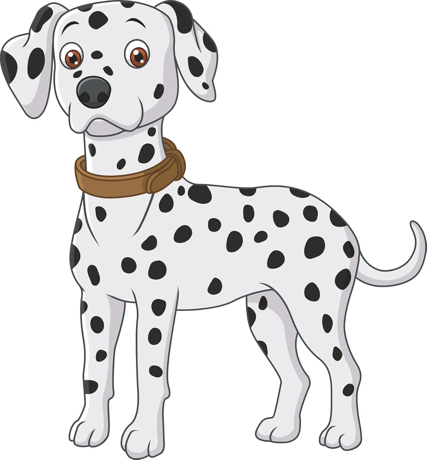 Amazon Com Adorable Cute Classic Dalmatian Puppy Dog Cartoon Vinyl Decal Sticker 12 Tall Automotive