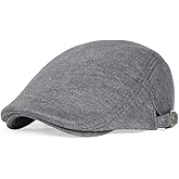 VOBOOM Men Newsboy Cap Cotton Flat Ivy Gatsby Driving Hat