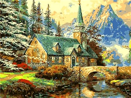 Shukqueen Diy Oil Painting Adult S Paint By Number Kits Acrylic