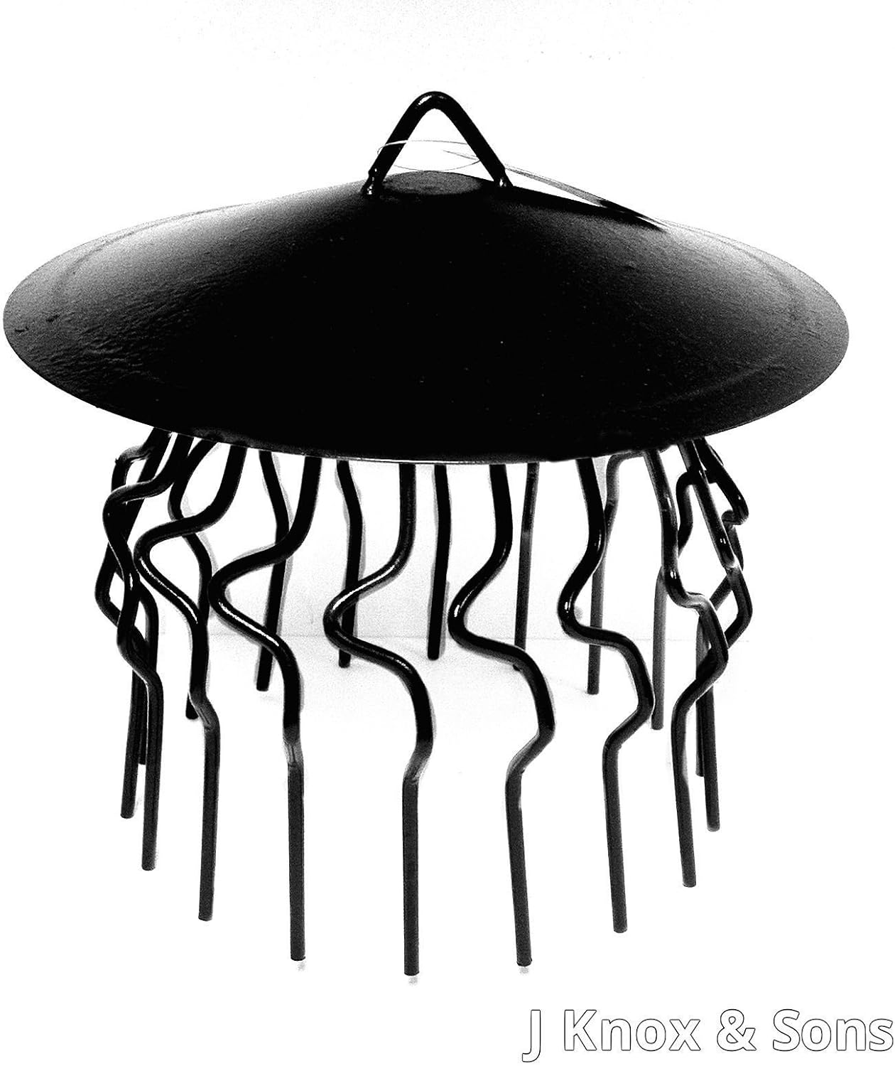 Chimney Bird Cage Guard Rain Cap AntiDown Draught Fire Roof Cowl 3in1