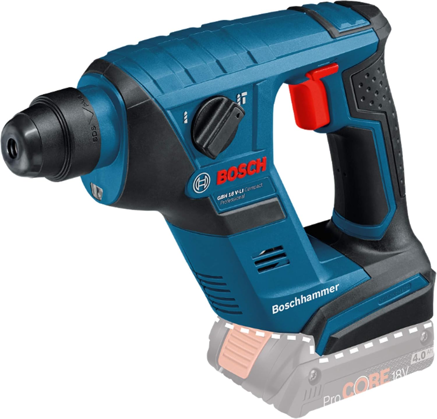 Bosch Professional GBH 18 VLI Compact Cordless Rotary Hammer Drill with SDS Plus (Without
