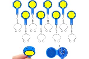 CVERNY Fishing Knot Tying Tool 8PCS Fishing Hook Covers for Protection and Tying, Fishing Gear for Freshwater and Saltwater, Fishing Line Cutter, Fishing Accessories for Men Fishermen Beginner Anglers