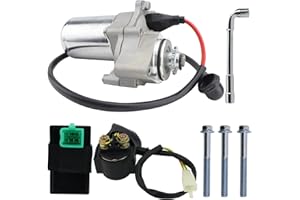 STABSOLI 2 Bolt Starter & Relay & CDI for Clone Bottom Mount 50cc 70 cc 90cc 110cc 125 cc Dirt Bikes Go Karts Kids ATV Pit Bi