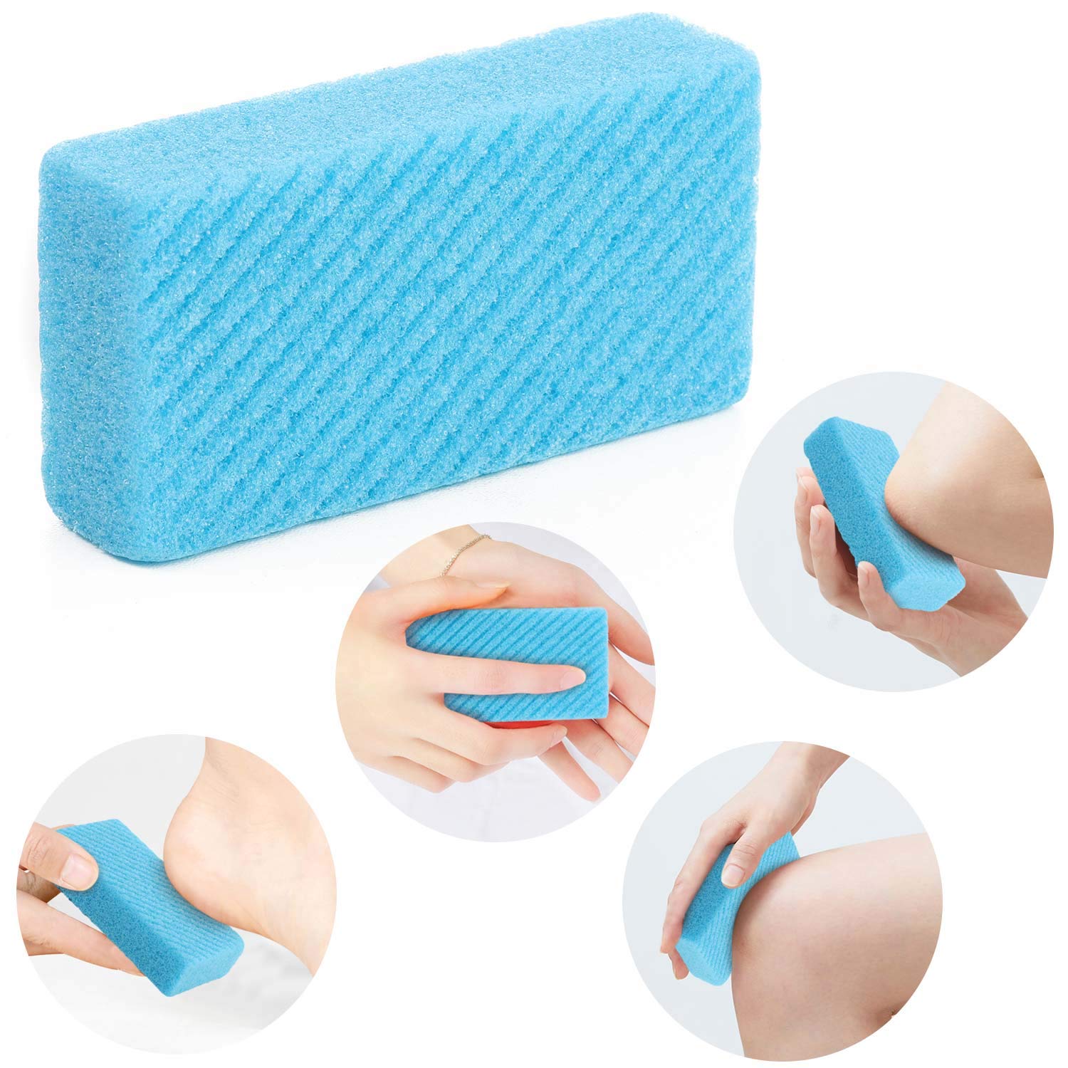 Foot Pumice Stone, 6 pcs Pumi Bar Pad, Exfoliating Sponge to Scrub Hard Dead Skin, Callus removal: Beauty