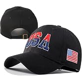 Embroidery American Flag Hats for Men Women Snabpack Baseball Cap Vintage Washed Cotton Distressed Patriotic Hat USA