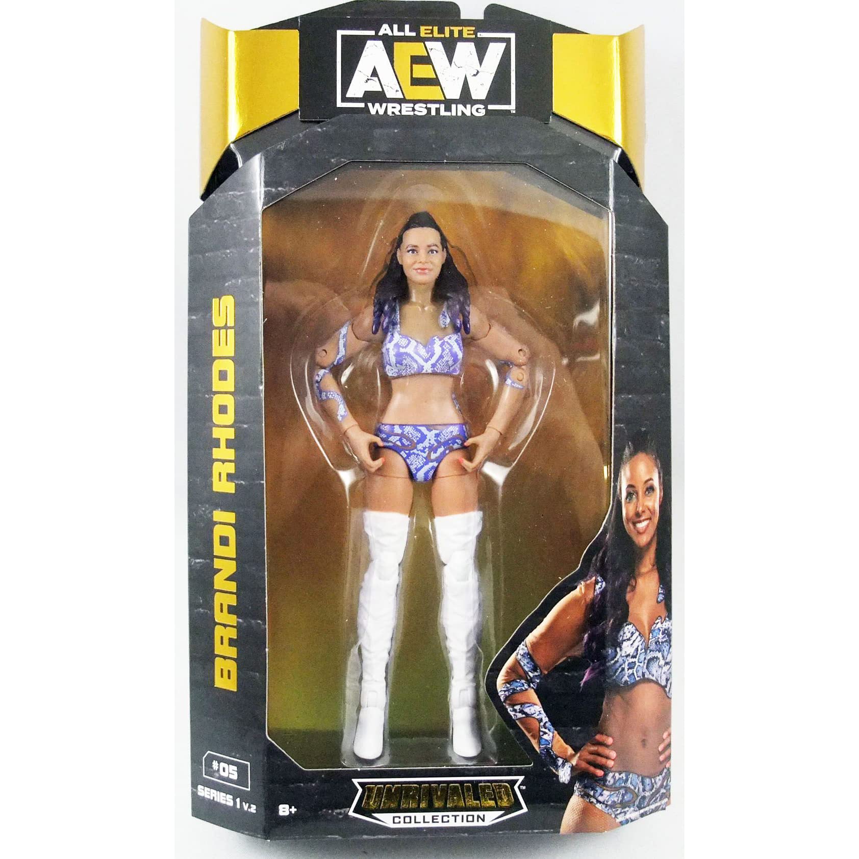 AEW Brandi Rhodes Unrivaled Series 1B (Variant) Wrestling Action Figure