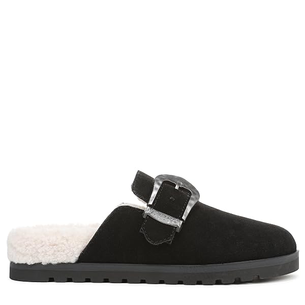 BLOWFISH MALIBU WOMEN’S SIENNA COZY MULE BLACK FAUX SUEDE 8.5 M