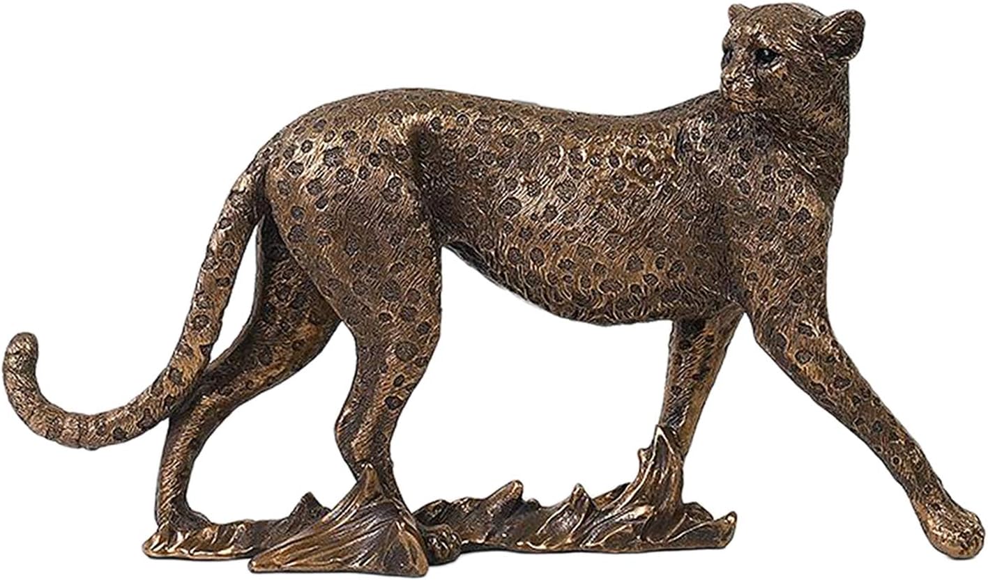 LOVIVER Estatuillas de Leopardo Decorativas, Acentos de decoración del