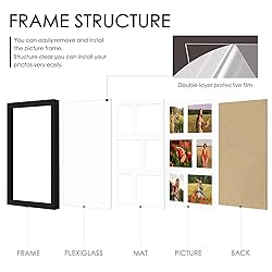 DUENPY 12x14 Picture Frame, Collage Picture