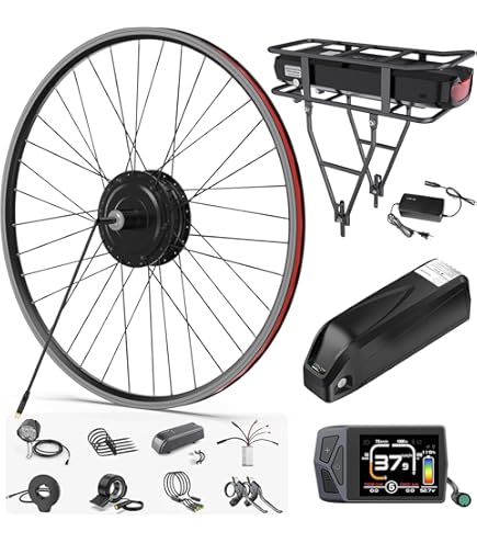 Kit de conversion de vélo électrique 48V 1000W - ATYHAO - VTT - Batterie - Blanc - Sport