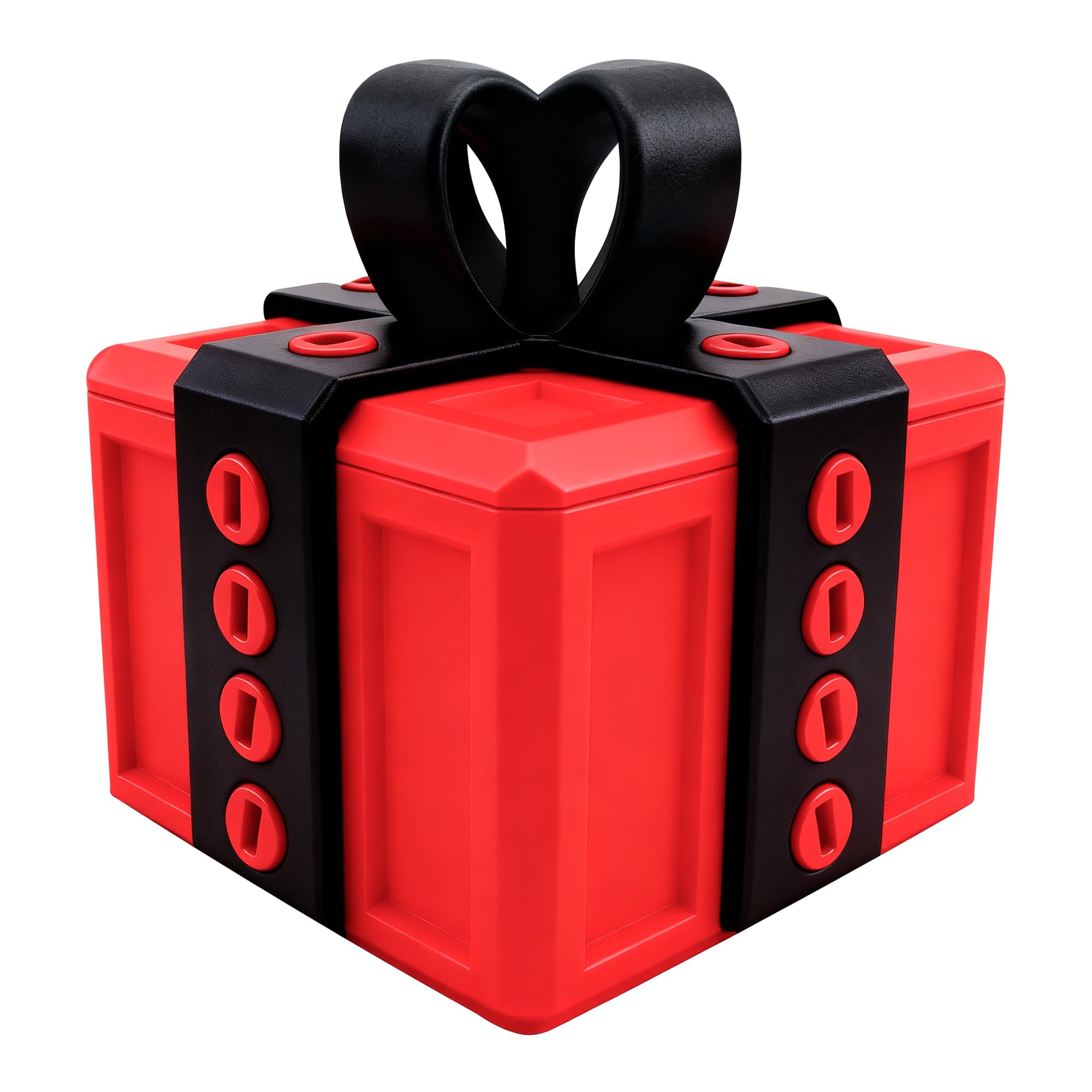 The Annoying Prank Screw Box - 3D Puzzle Surprise Gift for Adults, Hilarious Surprise for Birthdays, Christmas, Halloween - Reusable Storage Box (black&red) (black&red)