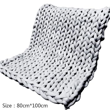 Gaeruite Baumwolle Gestrickte Decke Handgemachte Gehakelte Dicke