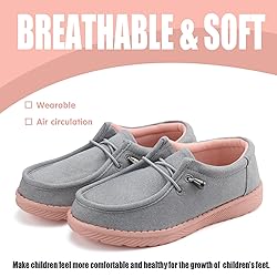 firelli Kids Loafers Boys Girls Canvas Walking