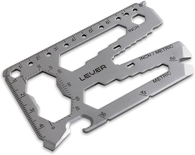 Lever Gear Toolcard Pro 40 In 1 Credit Card Multitool Sleek 