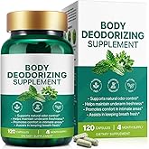 ​​Body Deodorizing Supplement | Body Magic | Chlorophyll Capsules - 120 Count | Natural Internal Deodorant with Chlorophyll & Mint | Supports Freshness for Underarm, Intimate Areas & Breath | Vegan​​