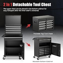 Goplus Tool Chest, 5 Drawers Rolling Tool Cabinet