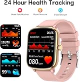 Popglory Smart Watch 1.69" 44mm Fitness Tracker Blood Pressure Heart Rate view 3