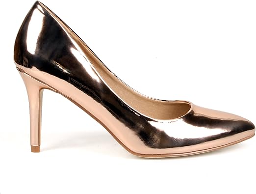 rose gold pumps amazon