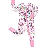babee Reshinee Viscose Derived from Bamboo Baby Footie Pajamas Convertible Newborn Sleeper for Baby Girl Zipper Onesie 0-24M