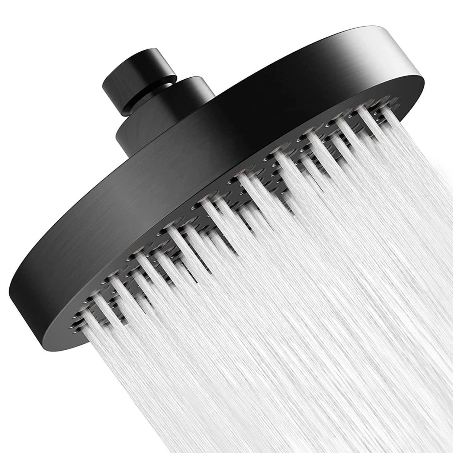 Shower Head Rain Shower 6 Inch Shower Head with Anti-Limescale Nozzles, Water-Saving Insert Shower Head Pressure Increasing B
