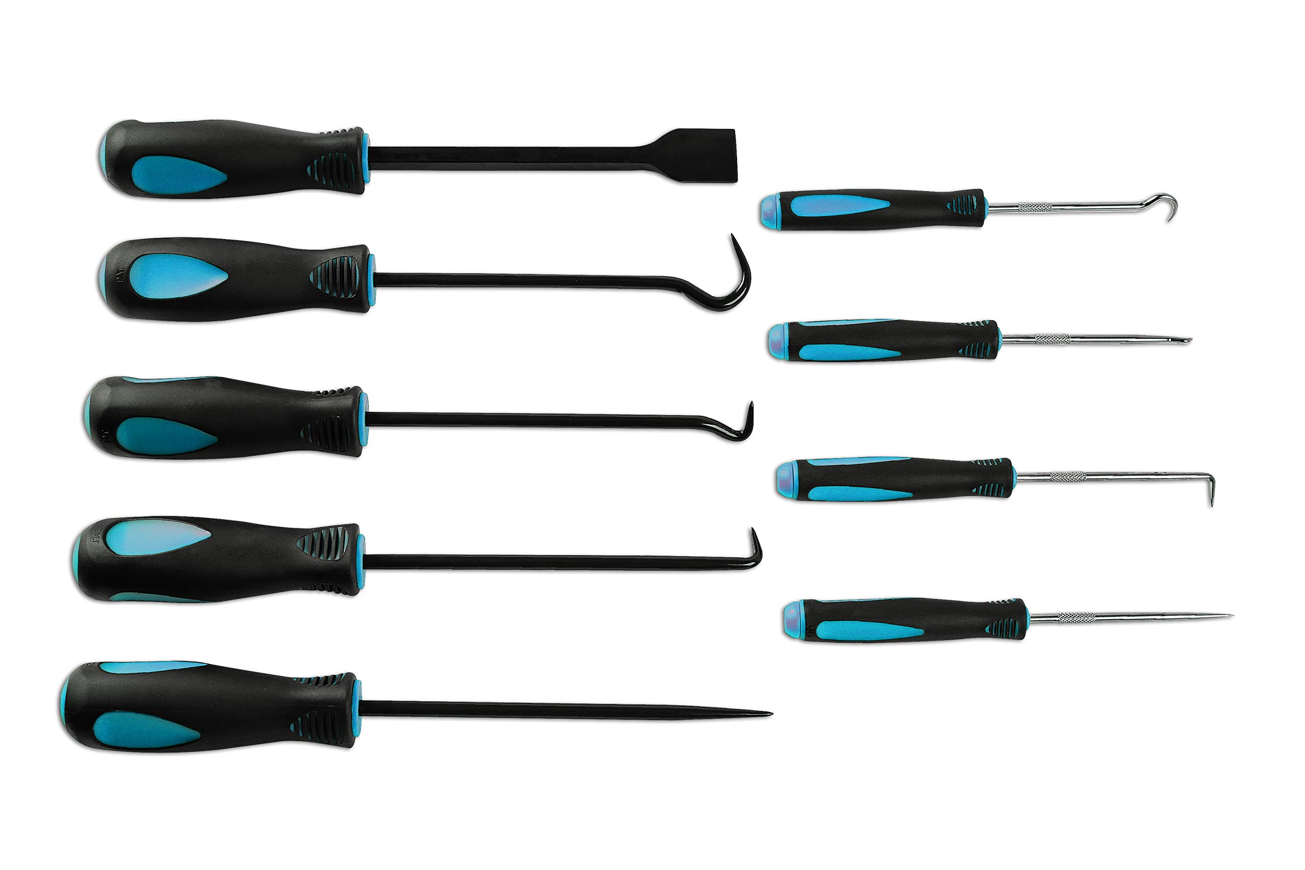 Laser 6382 Pick Hook and Scraper Set 9pc