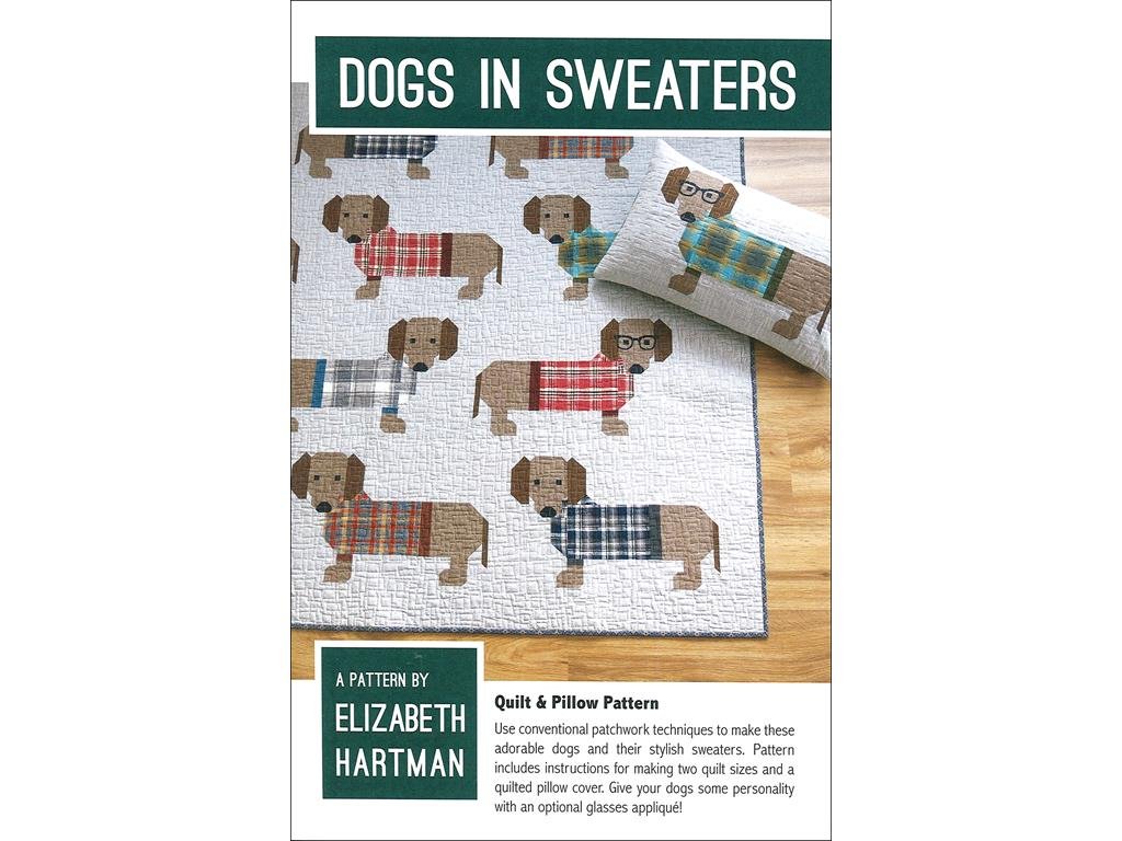 Elizabeth Hartman Ptrn Dogs in Sweaters Pattern
