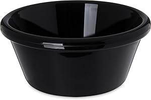 Carlisle FoodService Products 4312603 SAN Smooth Ramekin, 6 oz Capacity, 1.80" Height, Black (Case of 48)