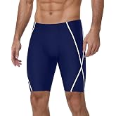 Roadbox Swim Jammers for Men, Athletic Swimsuit for Training Racing, Quick Dry Endurance Competitive Swimming Shorts UPF 50+