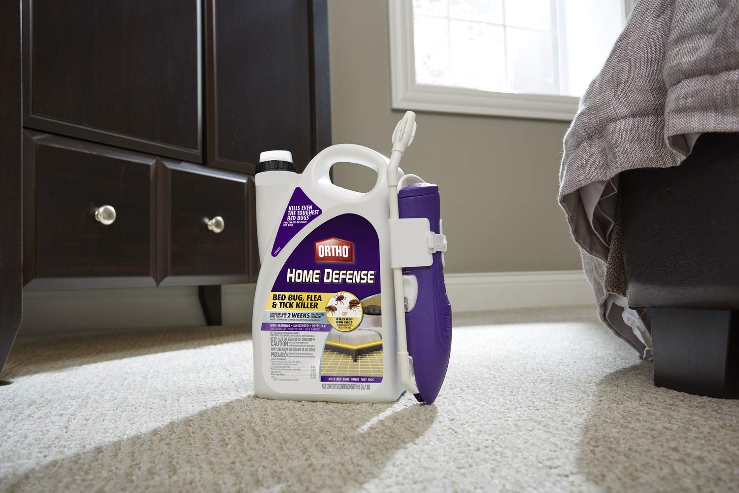 Ortho 0202510 Home Defense Bed Bug, Flea and Tick Killer with Comfort Wand 0.5 gal Buy Online