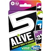 Hasbro Gaming 5 Alive Card Game, Fast-Paced Game for Kids and Families, Easy to Learn, 2 to 6 Players, Fun Summer Activities, Vacation Travel Essentials, Ages 8+