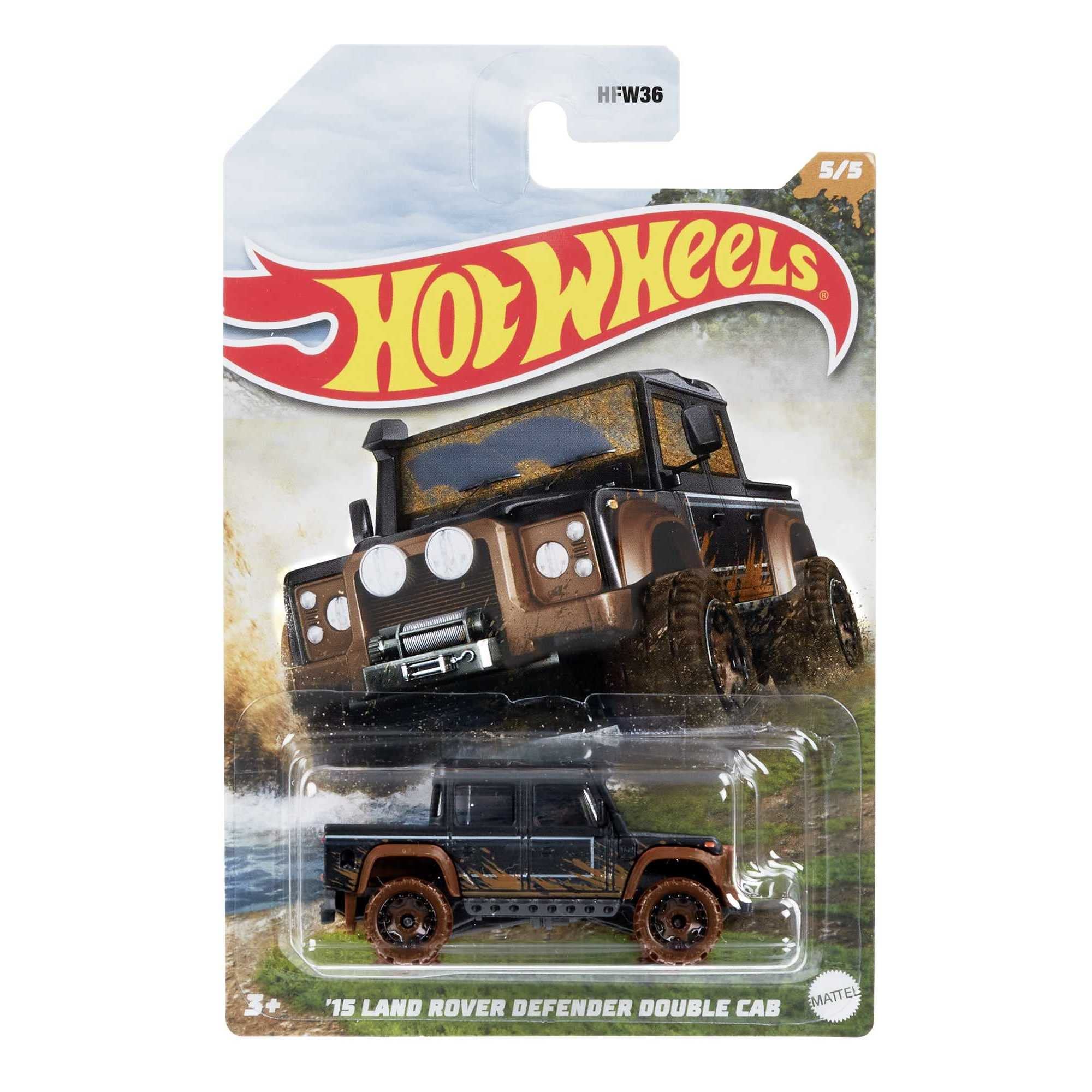 Hot Wheels '15 Land Rover Defender Double Cab Mud Runners 4/5 1:43 Scale Diecast 2022