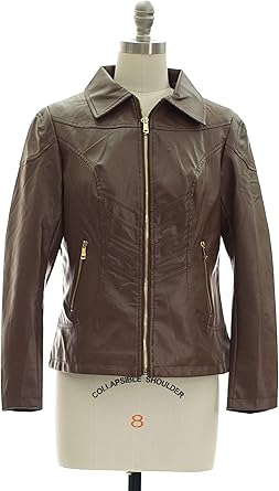 short tan leather jacket