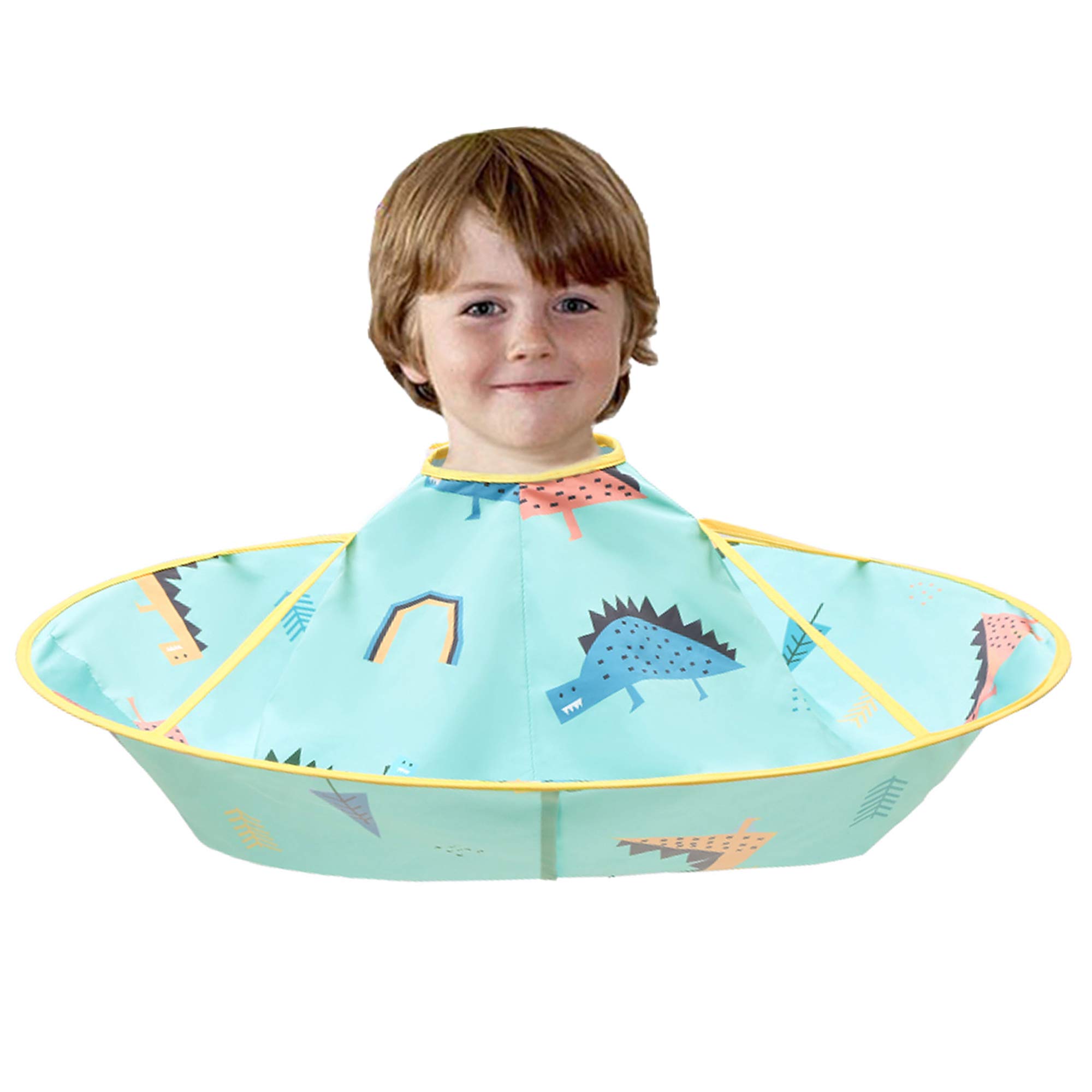 CCbeauty Kids Hair Cutting Cape,Hair Catcher for Cutting Haircut,No Mess Adjustable Clasp Hairdressing Gown For Boys Girls,Styling Waterproof Salon Apron,Lightweight Anti-static Household for Children
