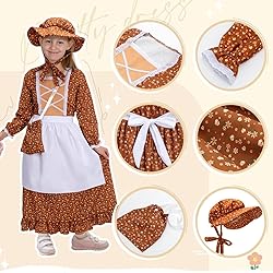 Meland Pioneer Dress for Girls - Colonial Floral